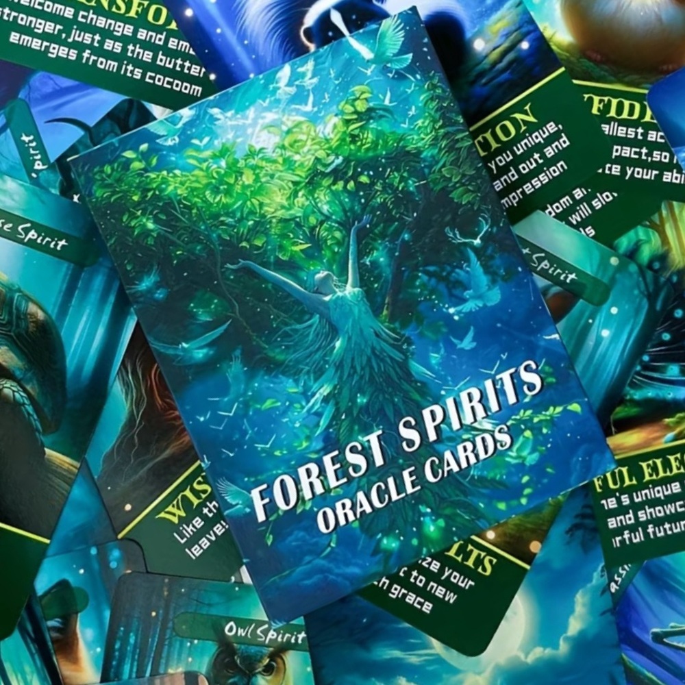 New! Whimsical Forest Spirits Oracle Card Deck Oversized
